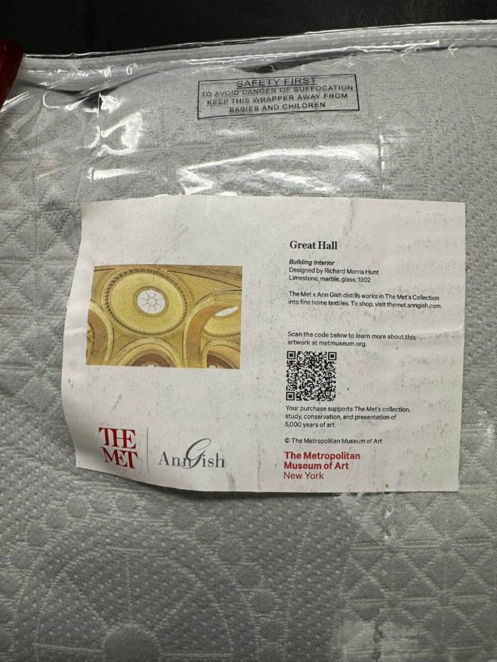 ANN GISH x THE MET GREAT HALL AQUA King 4 pc Coverlet Set w/3 Shams NEW $525 - Picture 7 of 10
